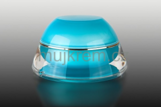 Nevšední akrylový kelímek 2-stěnný 15ml, modrý